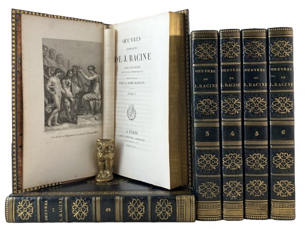 From Louis XVIII's library: Racine (Jean) OEUVRES COMPLETES DE J. RACINE
