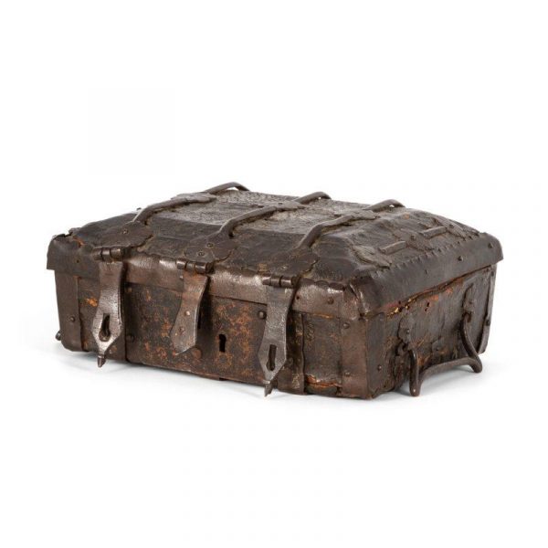 A rare fourteenth-century medieval casket for a Book of Hours