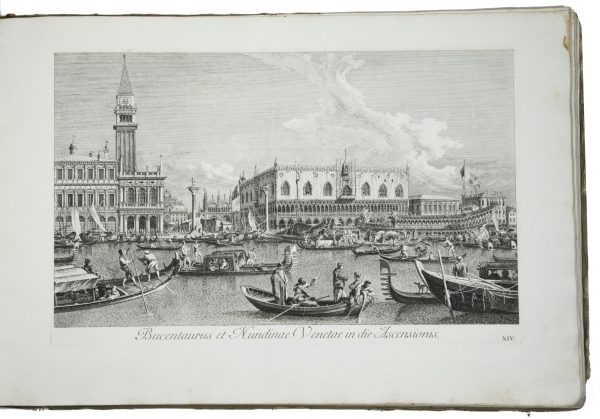 Rare complete first edition of Visentini's print series with views of Venice after Canaletto, "crucial to forming the image of Venice in the mind of its visitors"