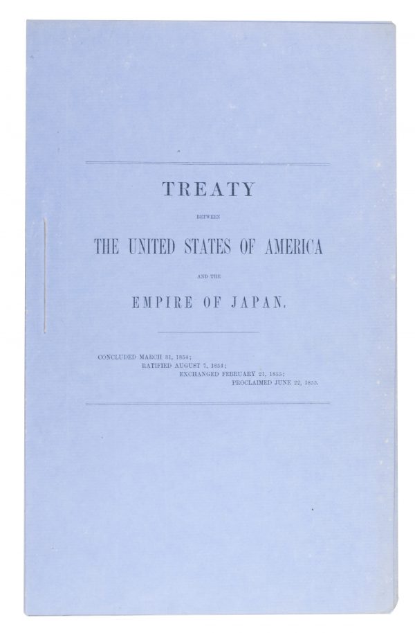 The second recorded copy of the Kanagawa Treaty, negotiated by Perry and effectively opening Japan to trade with the West