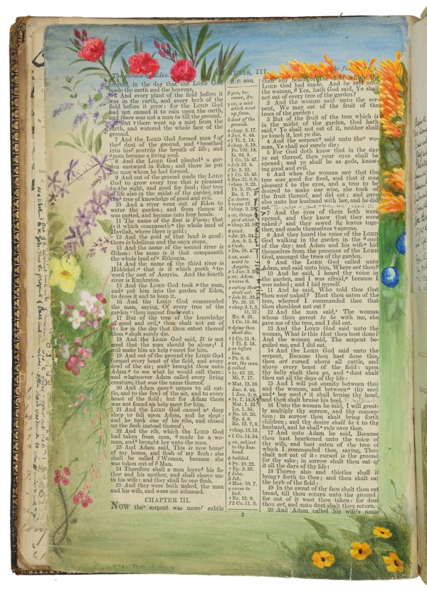 Edward Clifford’s Bible, with inscription by Saint Damien of Molokai, the Apostle of the Lepers