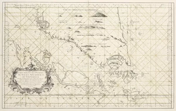 Carte réduite des Détroits de Malaca