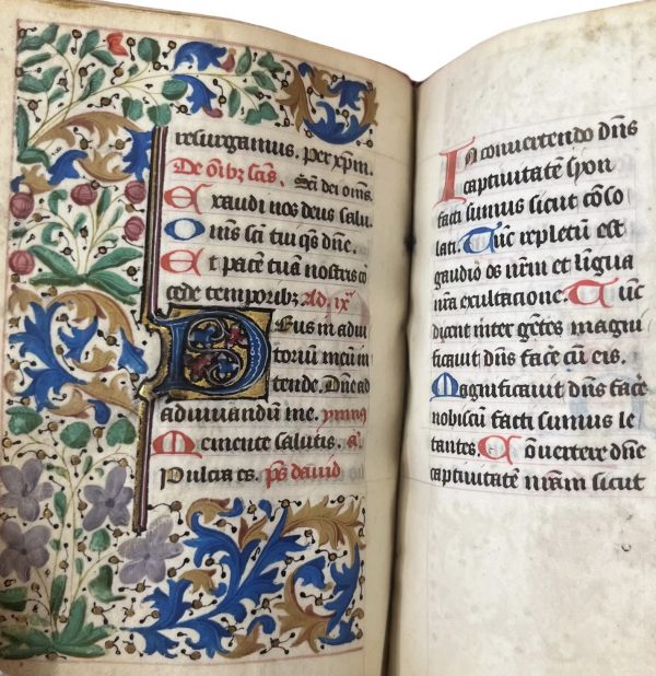 15th Century Book of hours on parchment, Northern France