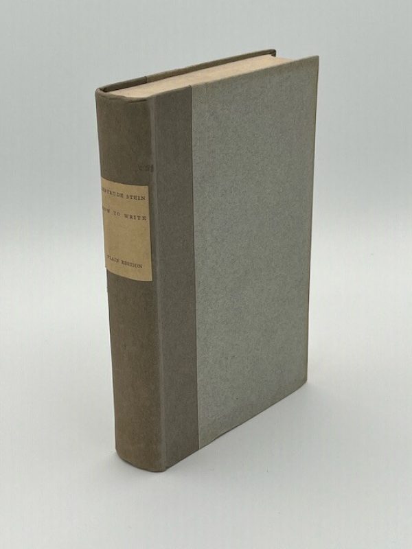 STEIN, Gertrude. How To Write.